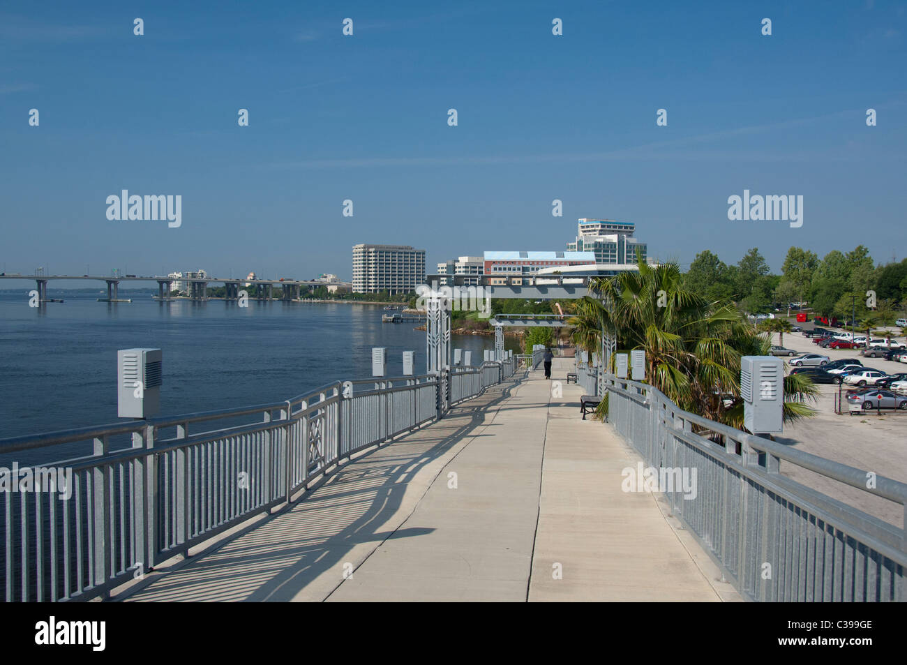 Florida, Jacksonville. The Jacksonville Landing area along the St