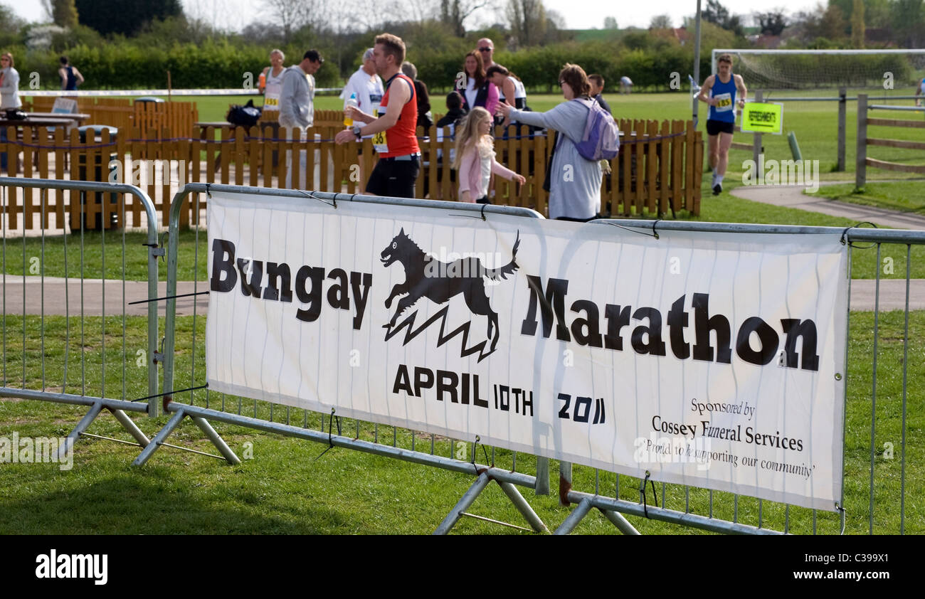 bungay black dog marathon poster Stock Photo