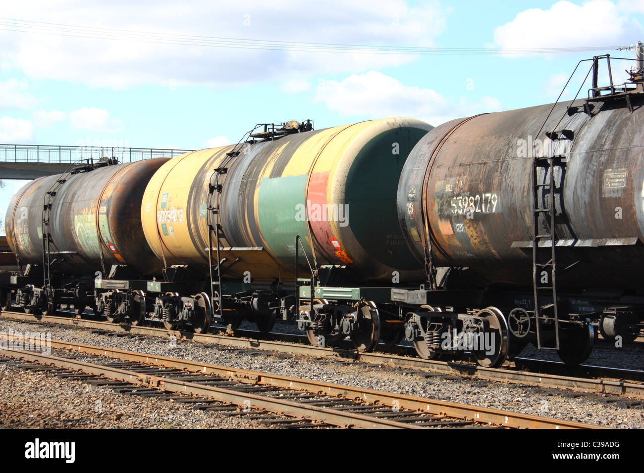Railroad tank cars Stock Photo Alamy