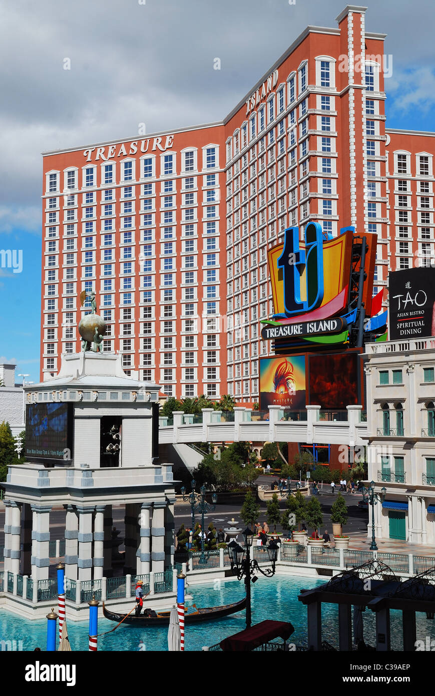 Treasure Island Theme Hotel, Las Vegas, Nevada. Stock Photo