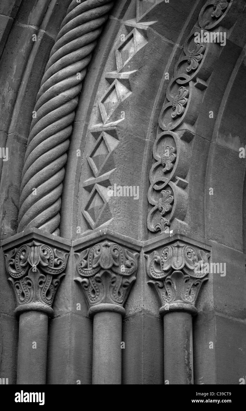 Architectural detail from the Smithsonian Castle on the National Mall in Washington, DC Stock Photo