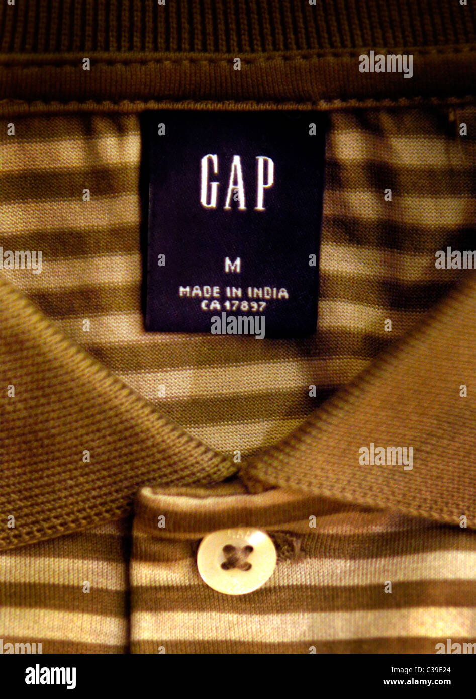 Branded GAP clothes in the Gap store on Oxford Street Stock Photo Alamy