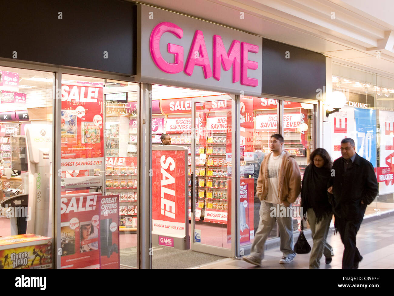 A Game store in North London Stock Photo