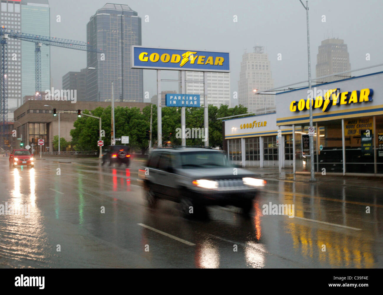 A Goodyear tyre centre in Kansas City, MO Stock Photo Alamy