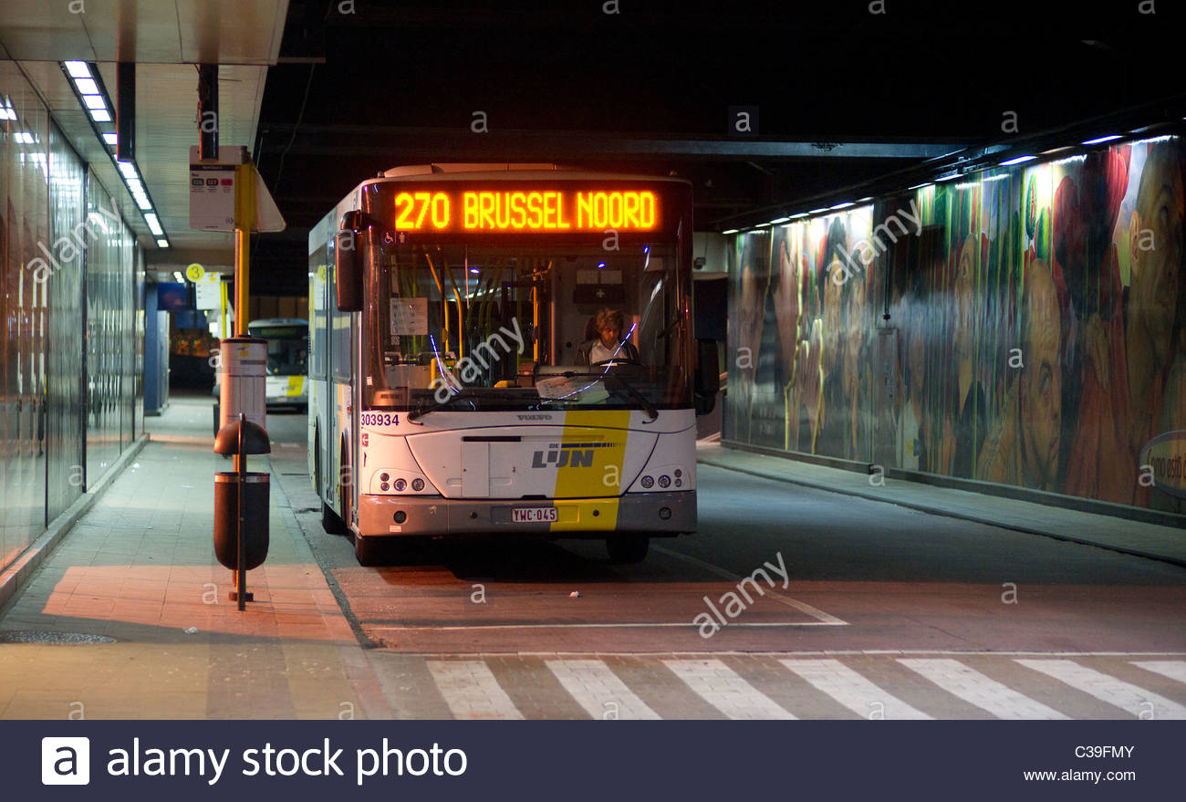 Coach And Bus Travel Transport Brussels Belgium Stock Photo Alamy