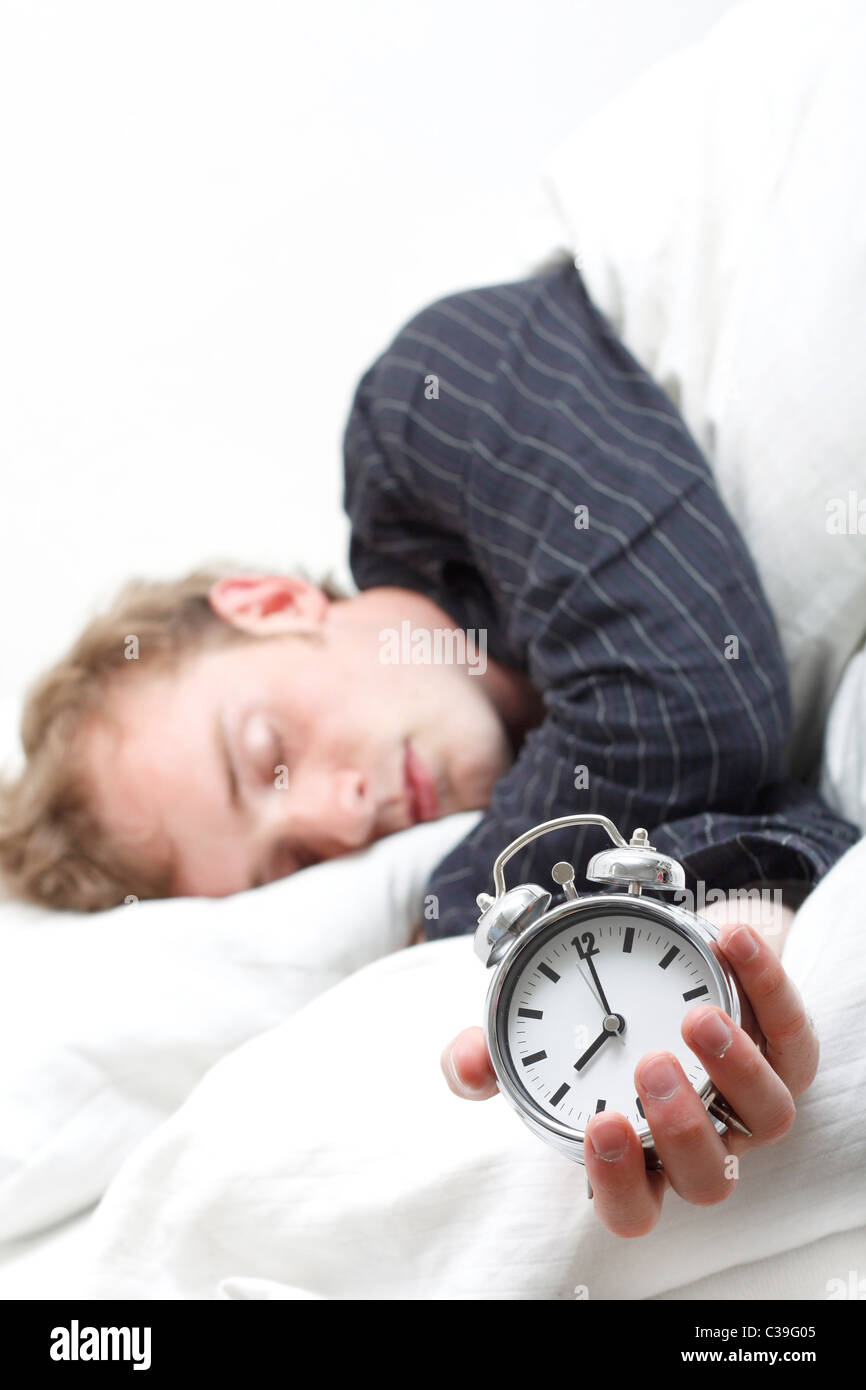 A man sleeping Stock Photo