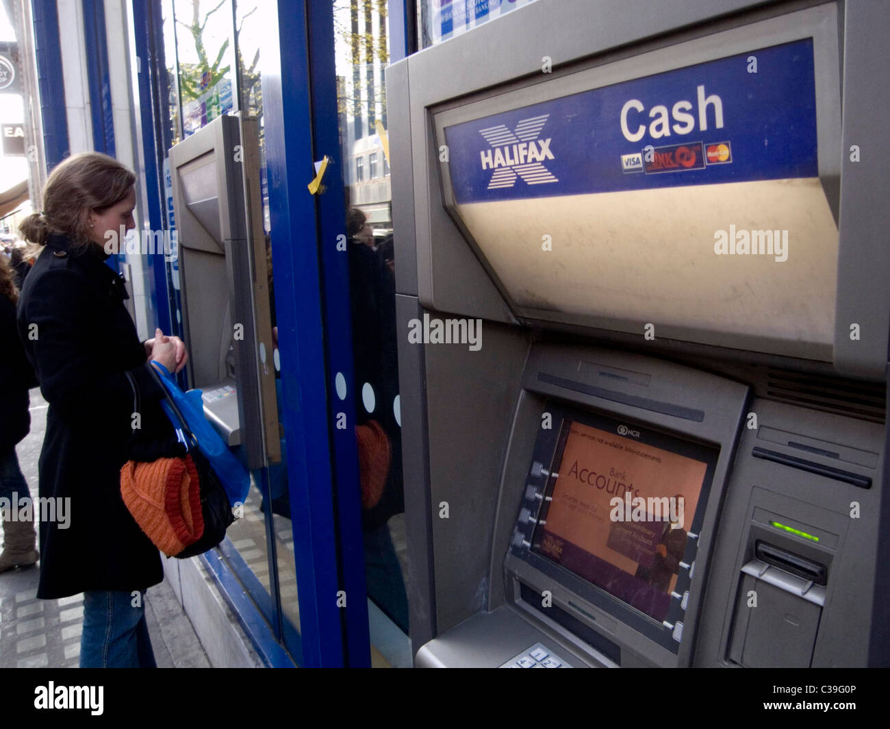 Halifax cash machine hires stock photography and images Alamy