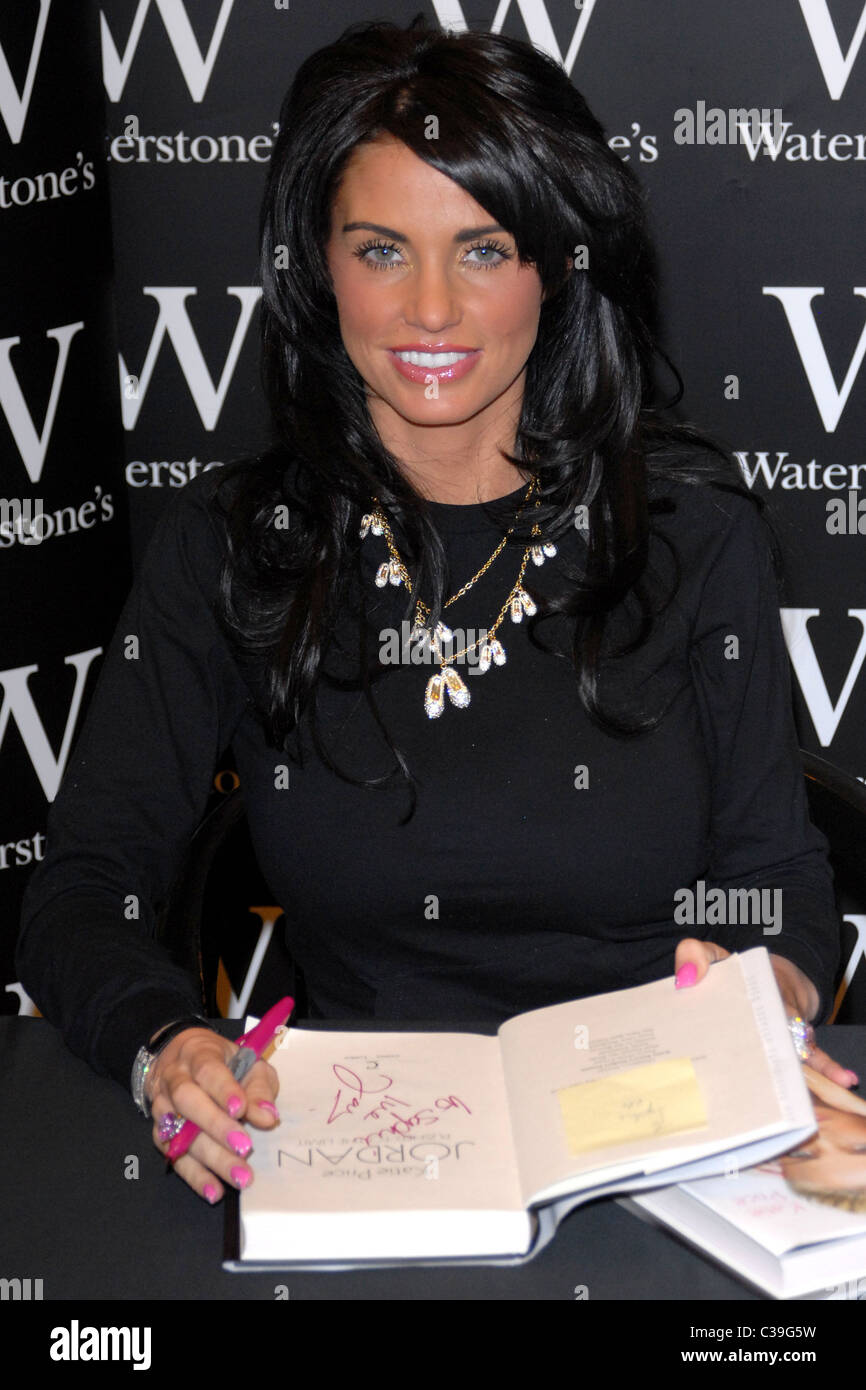 Katie Price aka Jordan signs copies of her new book 'Pushed To The ...