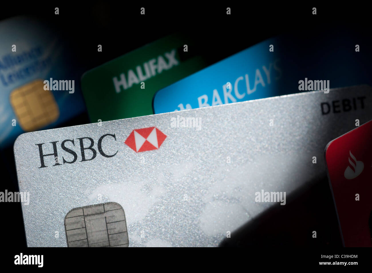 A HSBC current account debit card. Stock Photo