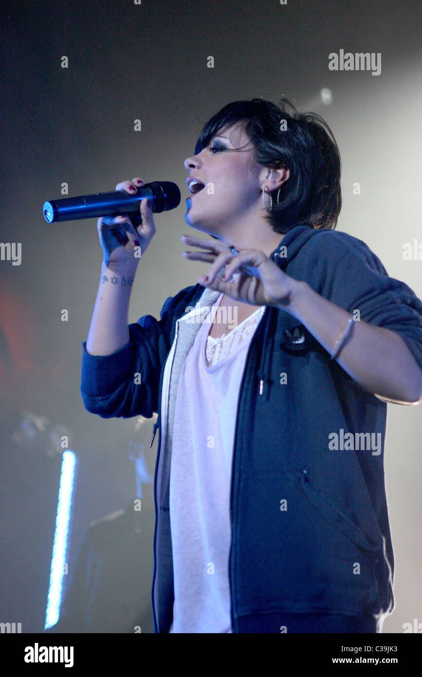 Lily Allen performs to a packed house at the Roseland Ballroom New York City, USA - 20.04.09 PNP/ Stock Photo