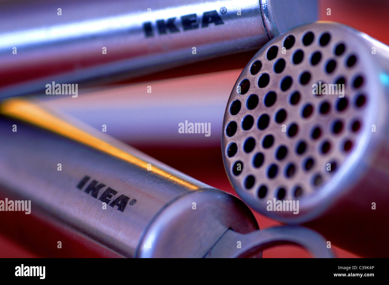Closeup of Ikea kitchen utensils Stock Photo Alamy