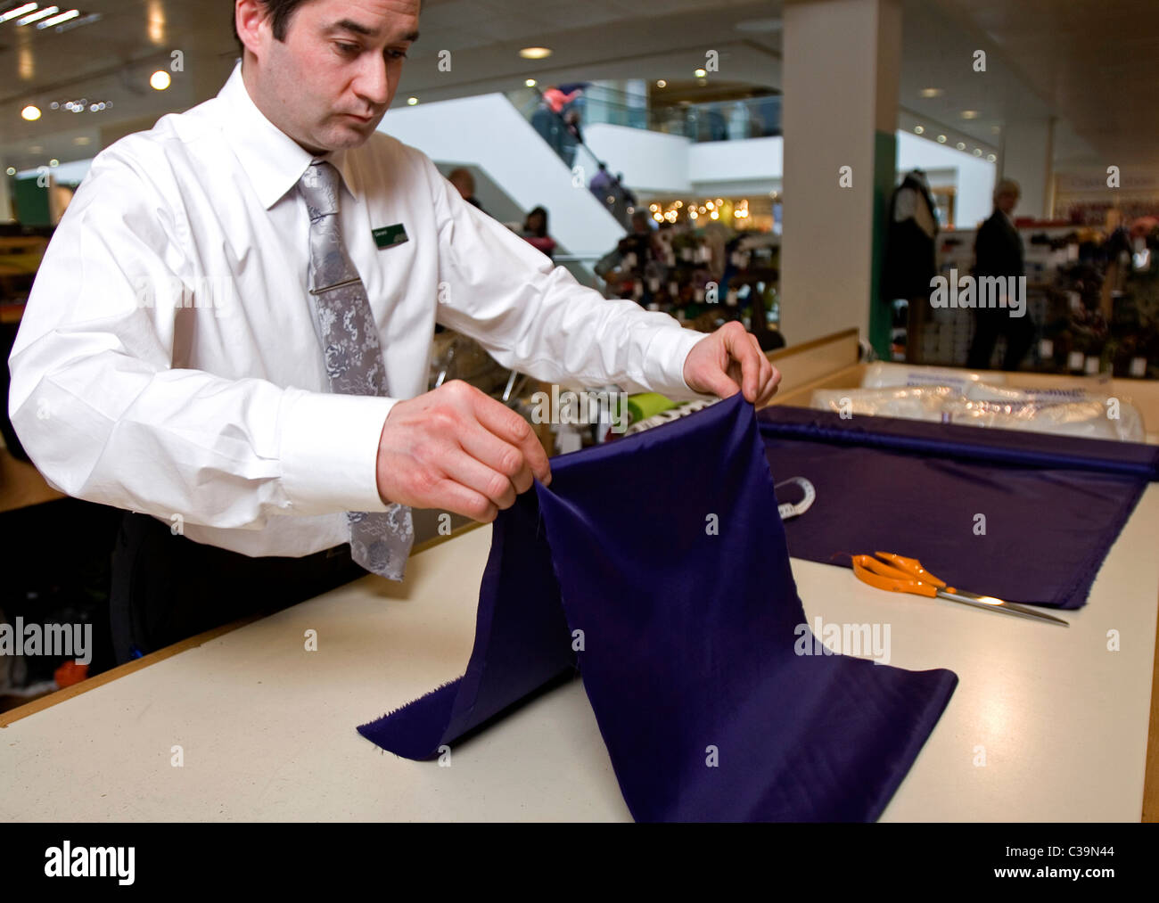 John Lewis haberdashery department John Lewis Stock Photo Alamy