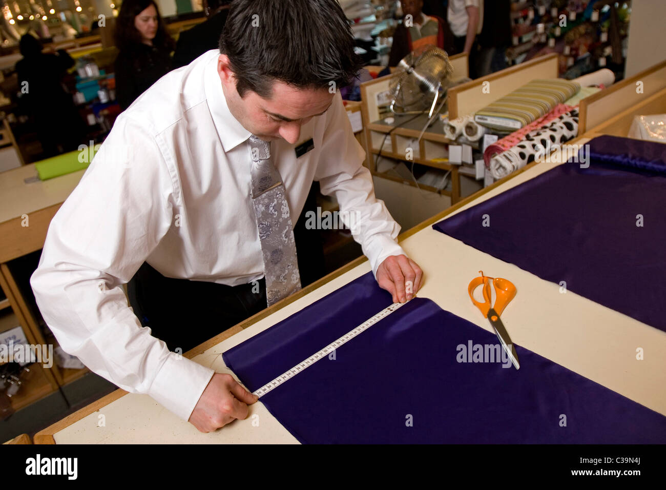 John Lewis haberdashery department John Lewis Stock Photo Alamy