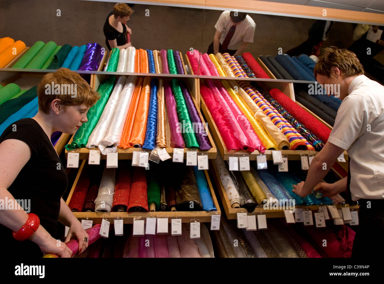 John Lewis haberdashery department John Lewis Stock Photo Alamy