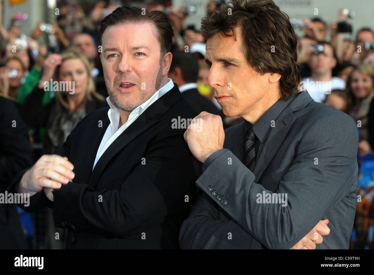 Ricky Gervais and Ben Stiller Night At The Museum 2 - World premiere