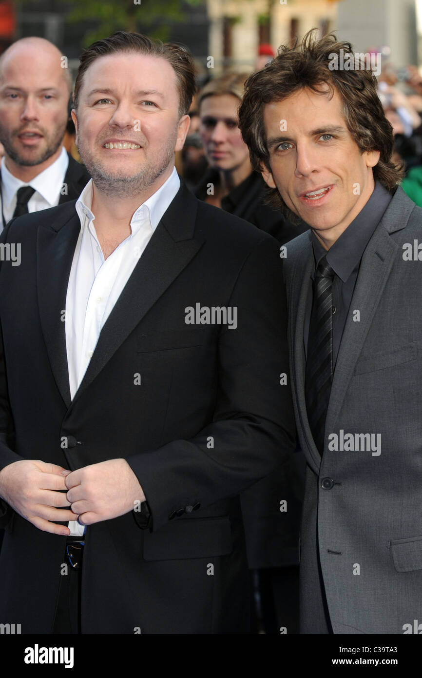 Ricky Gervais and Ben Stiller Night At The Museum 2 - World premiere