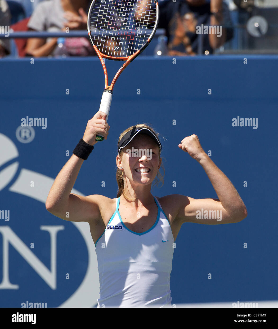 Olivia Rogowska, Australia, in action at the US Open Tennis Tournament