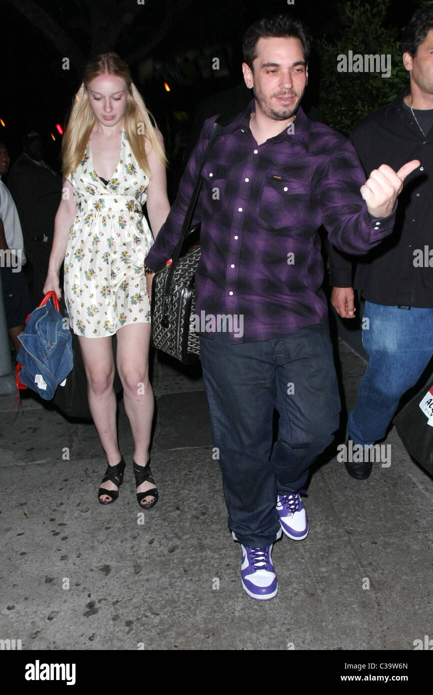 Adam Goldstein, aka DJ AM, arriving with a female companion at MyHouse for  the US Weekly 'Hot Hollywood' issue launch party Los Stock Photo - Alamy