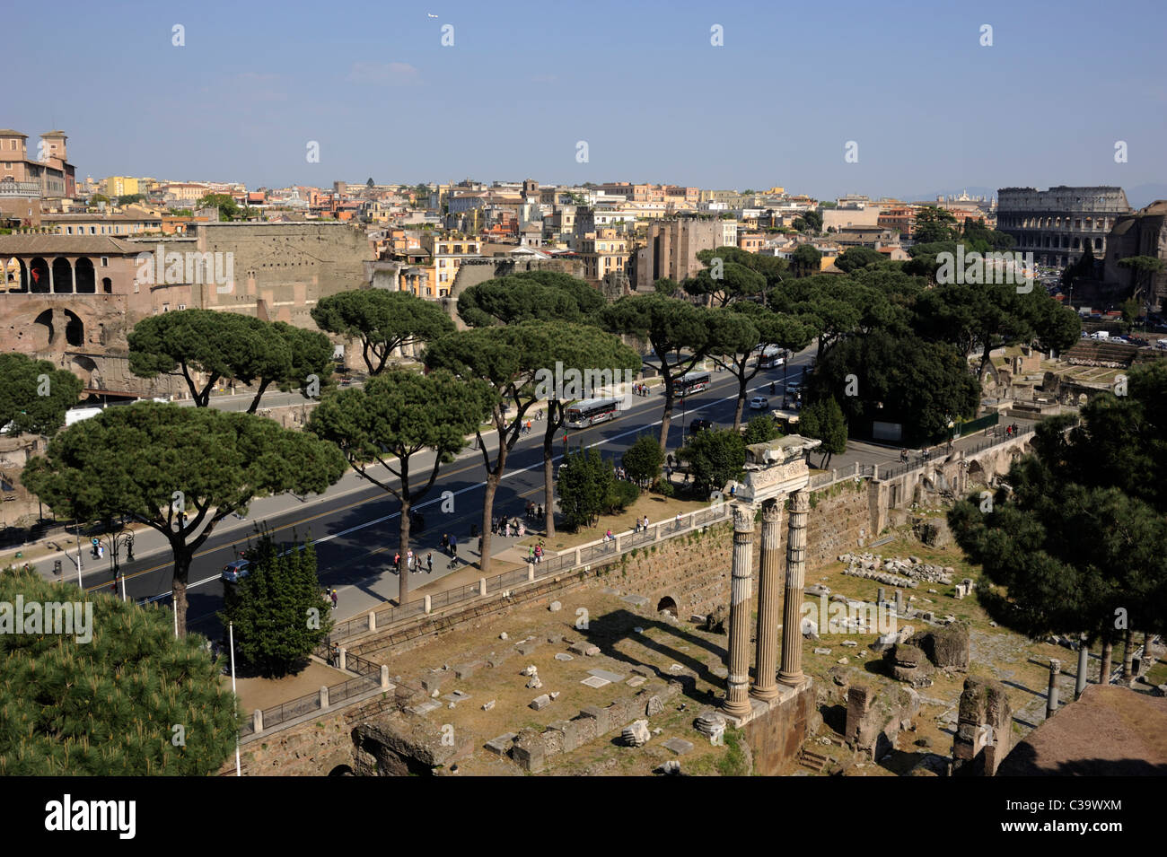 Via Dei Fori Imperiali Stock Photos & Via Dei Fori Imperiali Stock