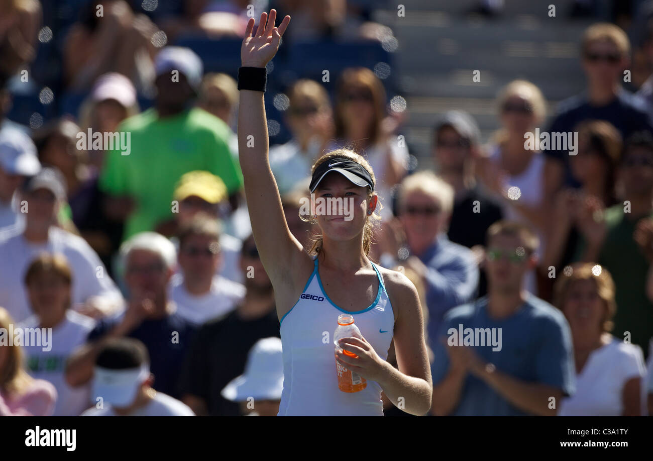 Olivia Rogowska, Australia, in action at the US Open Tennis Tournament