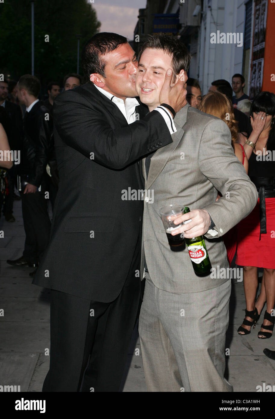 Tamer Hassan and Danny Dyer The 'City Rats' premiere as part of the East London Film Festival held at the Genesis Cinema in Stock Photo