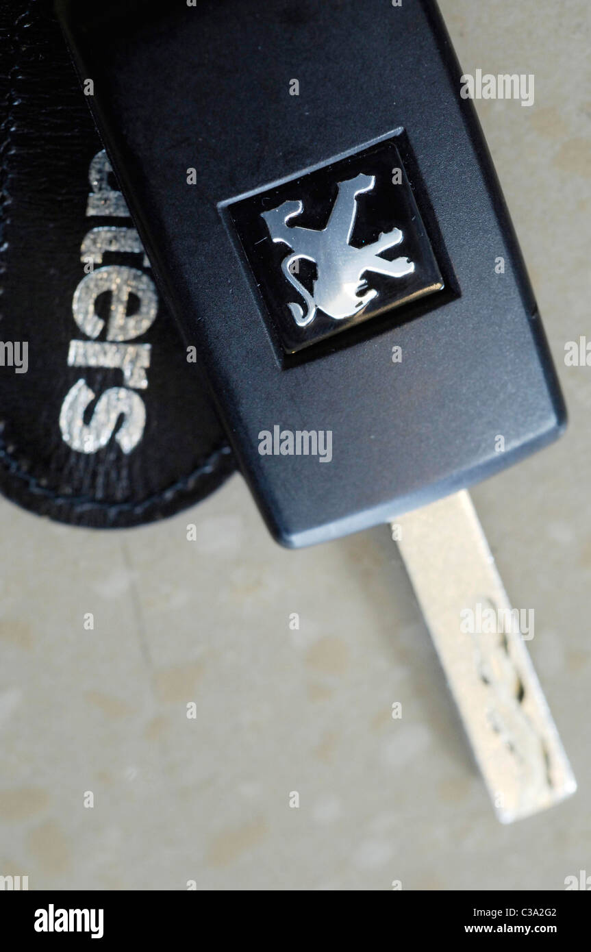 Peugeot car keys Stock Photo Alamy
