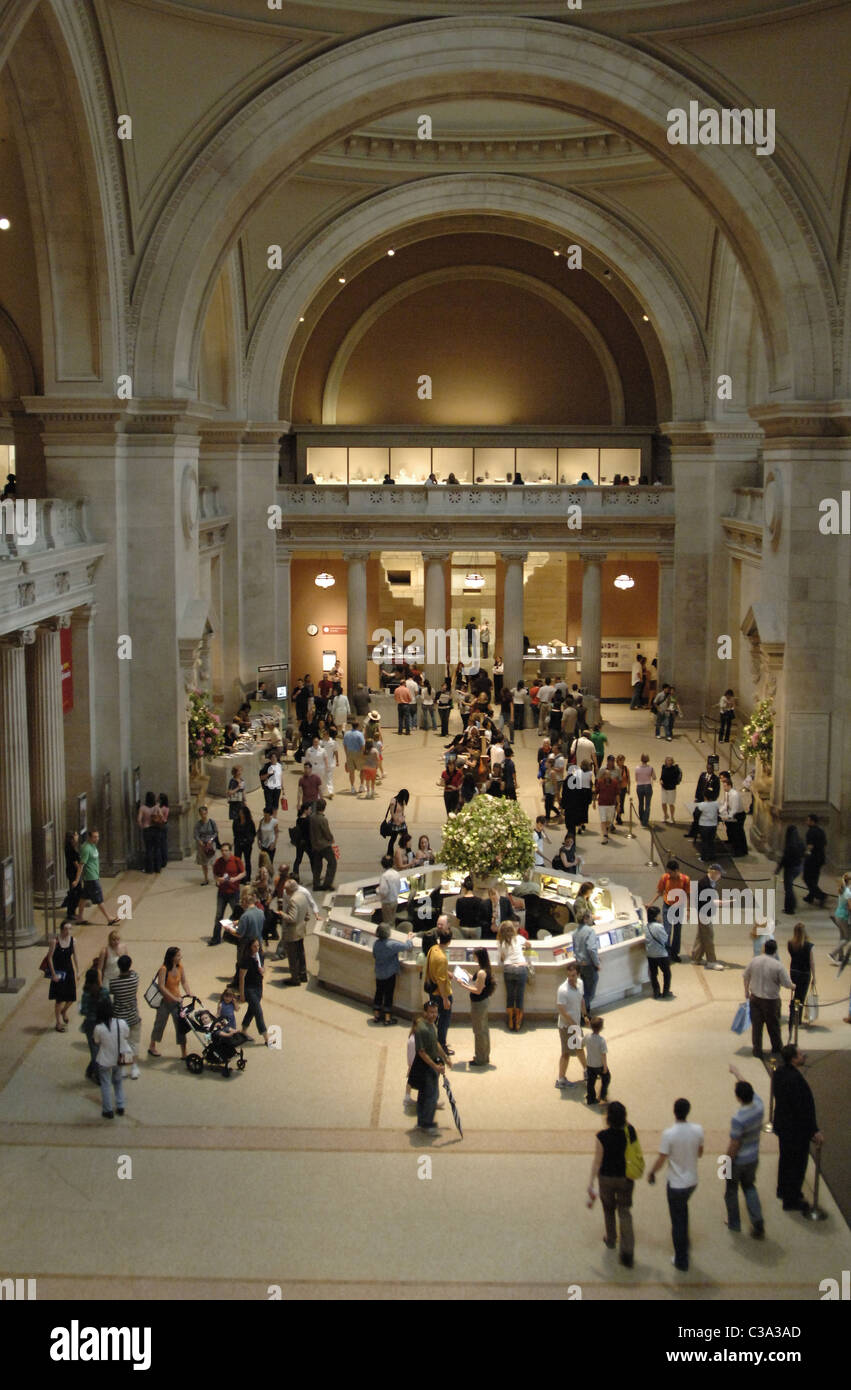 Metropolitan Museum of Art. Interior view. New York ...
