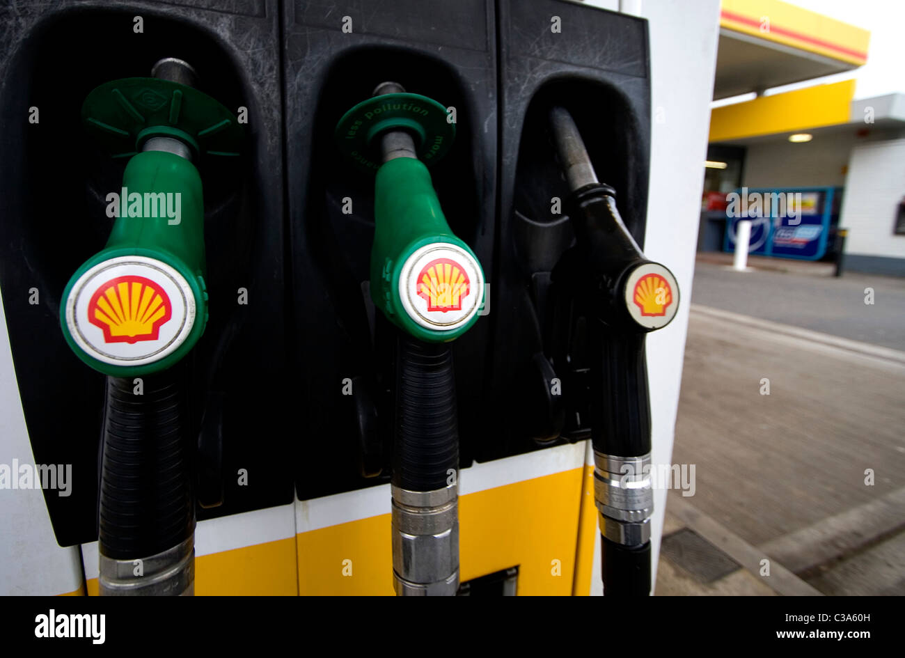 A Shell service station, Cambridge Stock Photo Alamy