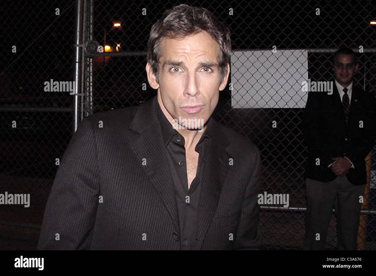Ben Stiller striking his 'Blue Steel' pose from Zoolander - he is in town for the premiere of his new movie 'Night at the Stock Photo