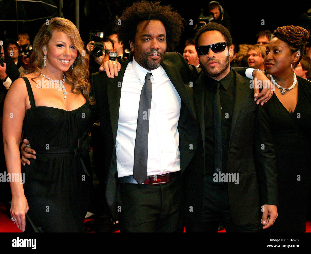 Mariah Carey, Director Lee Daniels, Lenny Kravitz, and Gabourey Sidibe 2009 Cannes International Film Festival - Day 3 Stock Photo