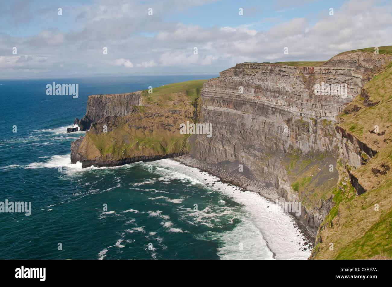 The 'Cliffs of Moher' in Clare County, Galway, Ireland Stock Photo