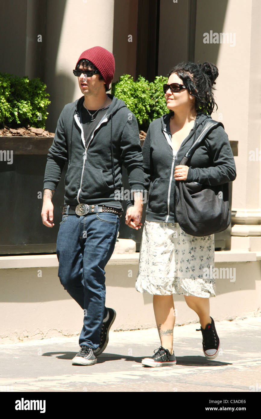 Green Day lead vocalist Billie Joe Armstrong and his wife Adrienne out and  about in SoHo New York City, USA - 20.05.09 Anthony Stock Photo - Alamy