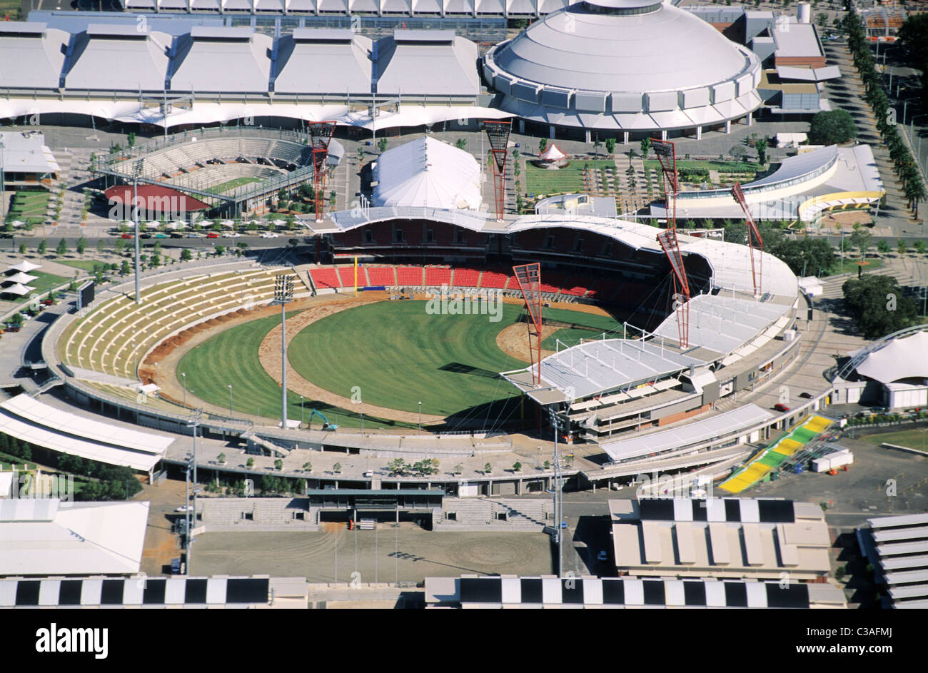 Australia, Sydney, cricket stadium, Olympic site of Homebush Bay (aerial view) Stock Photo