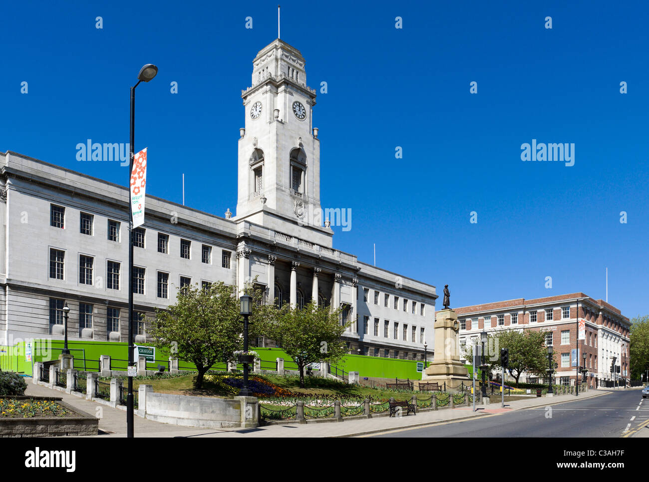 The Town Hall on Lancaster Gate in the town centre, Barnsley, West Yorkshire, UK Stock Photo