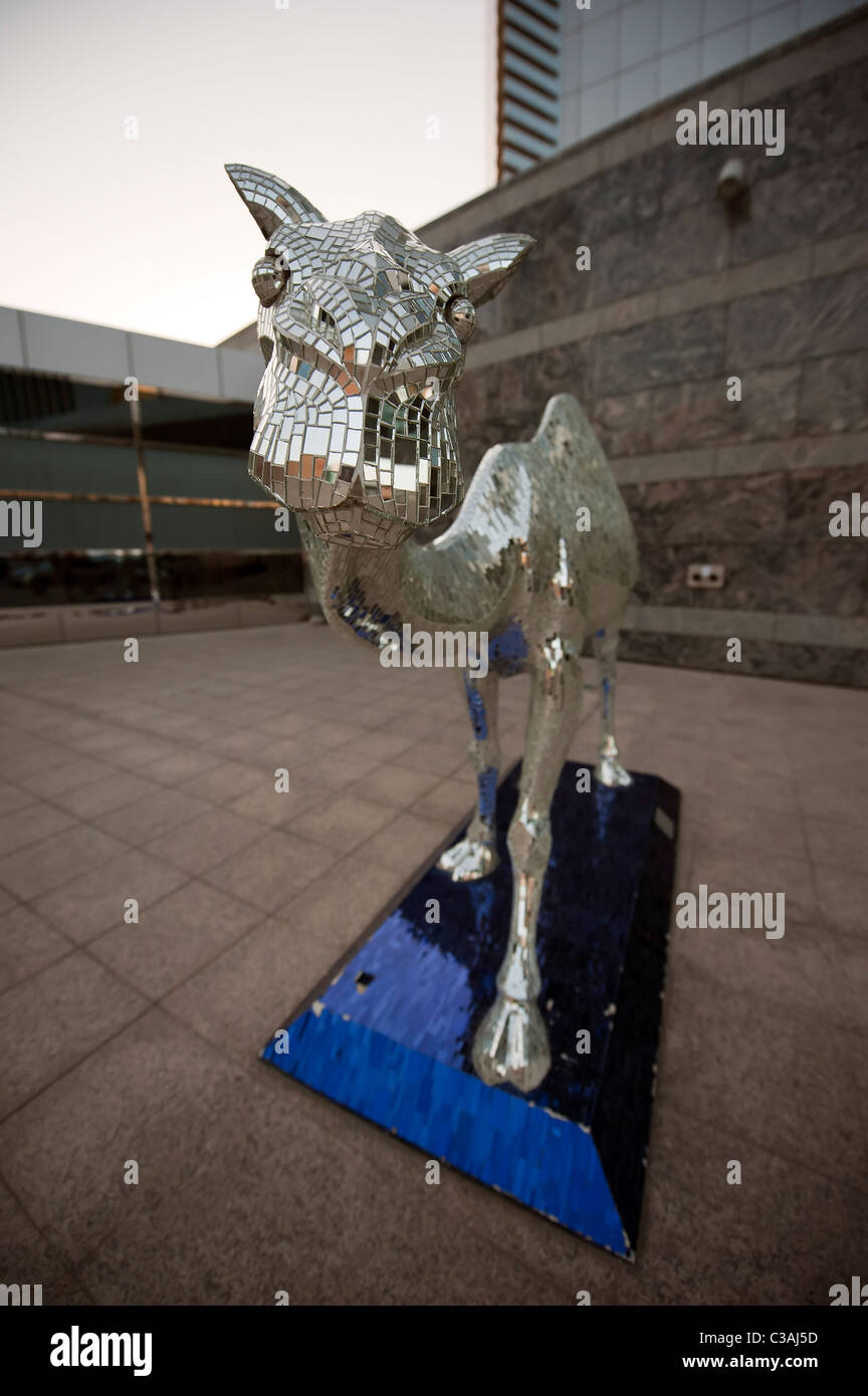 Modern camel sculpture at Emirates Towers Dubai UAE Stock Photo Alamy