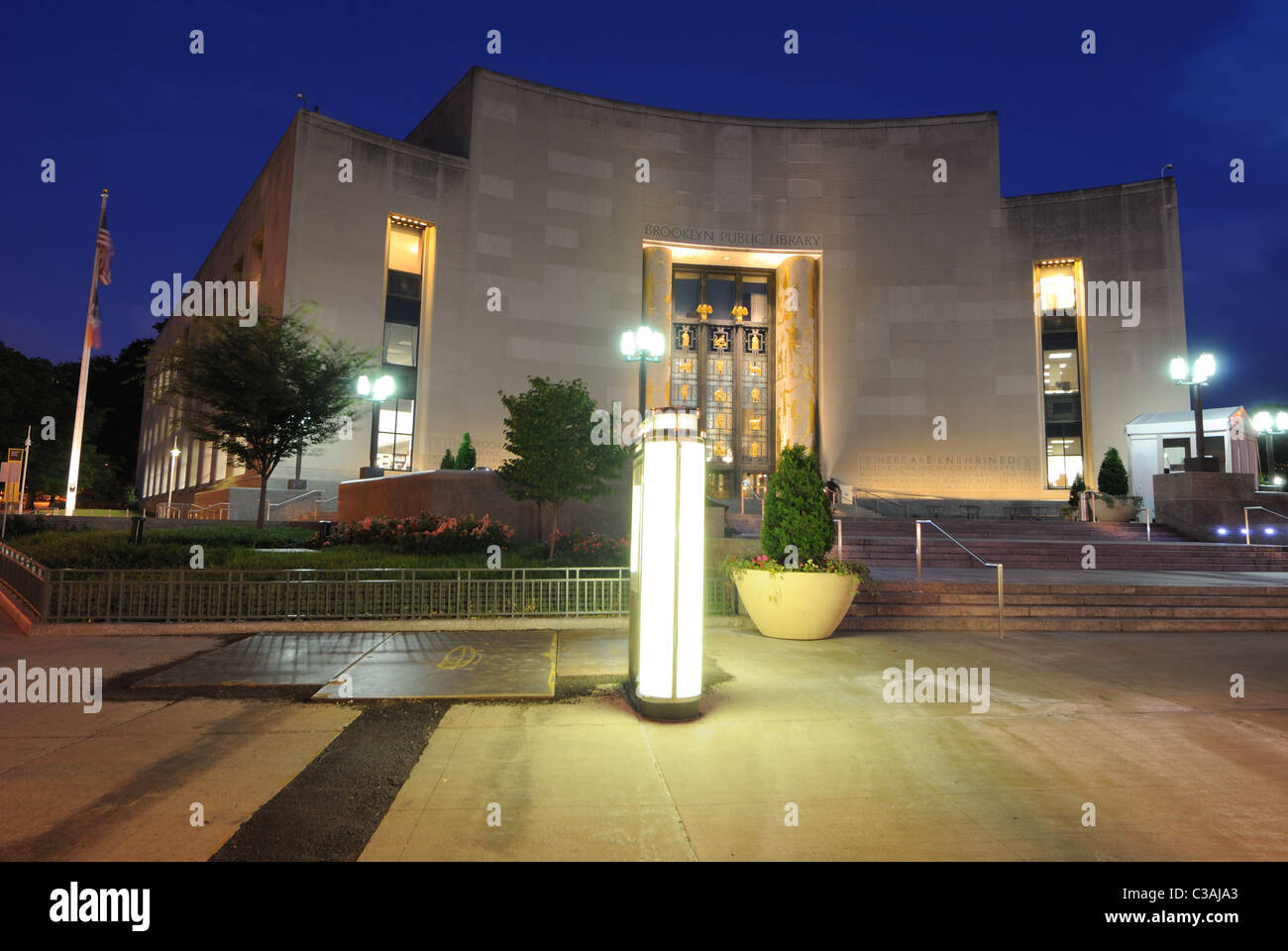 Brooklyn Public Library in the Borough of Brooklyn in New York City. Stock Photo
