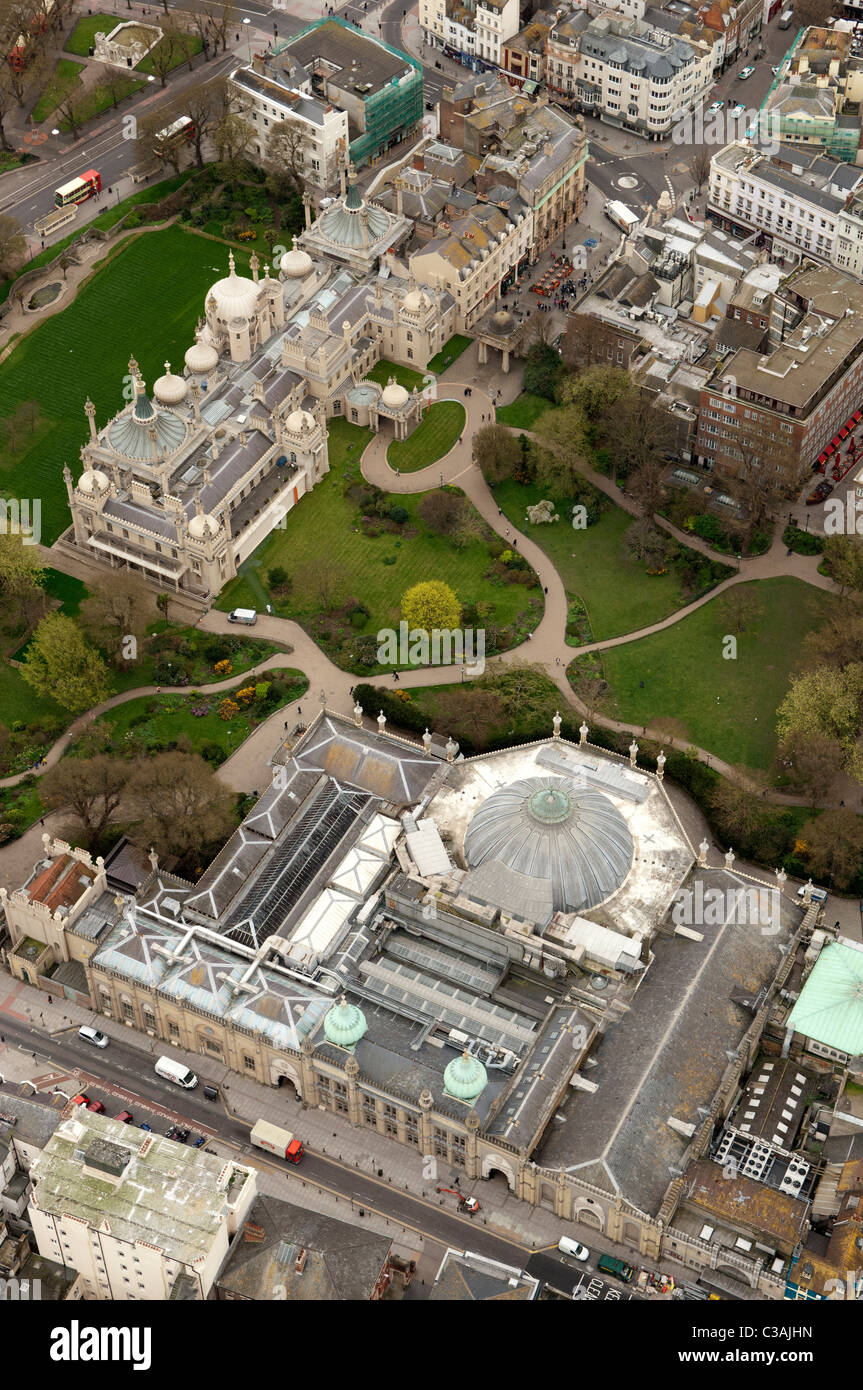 The Royal Pavilion in Brighton from the air Stock Photo - Alamy