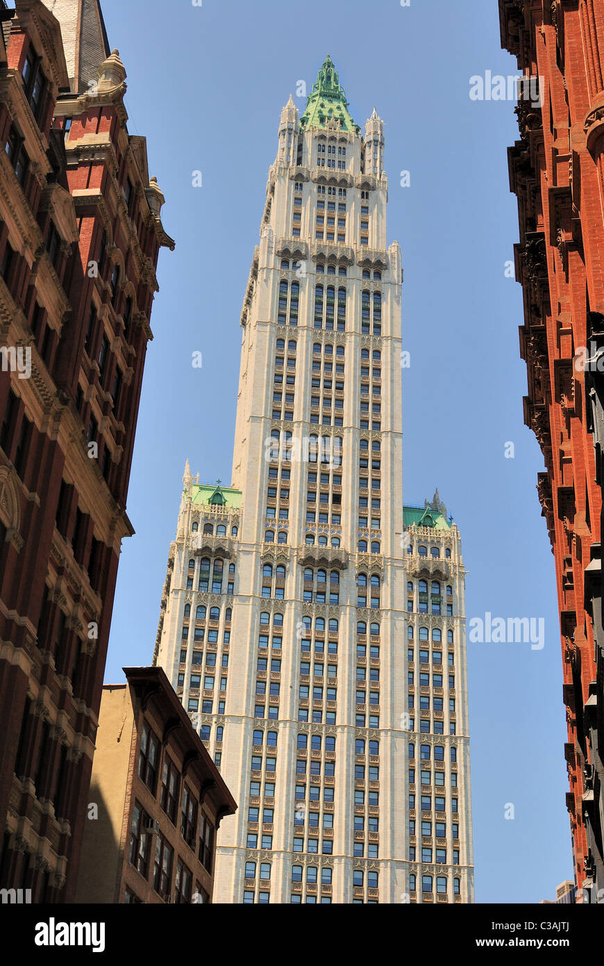woolworth building in new york city Stock Photo