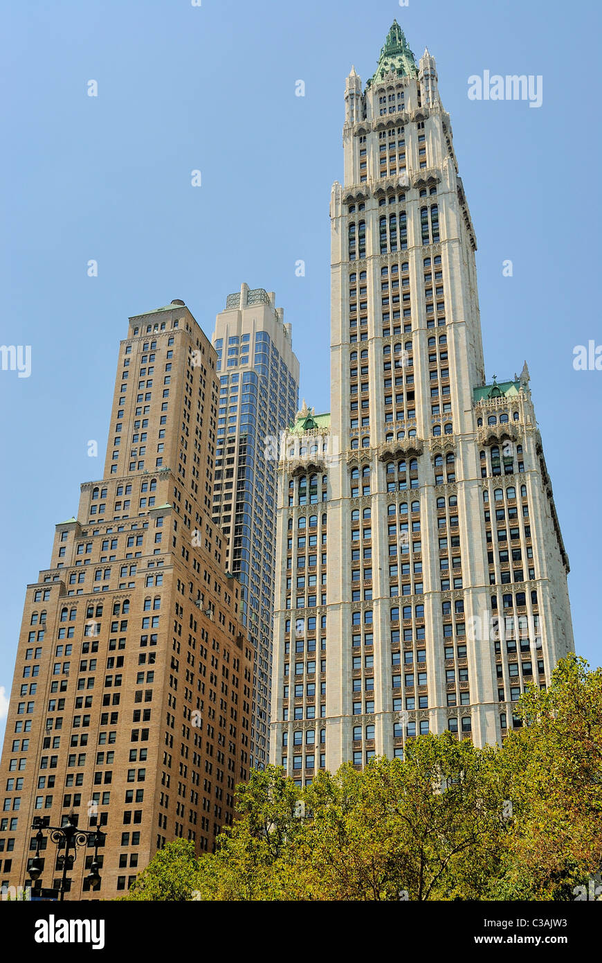 woolworth building in new york city Stock Photo