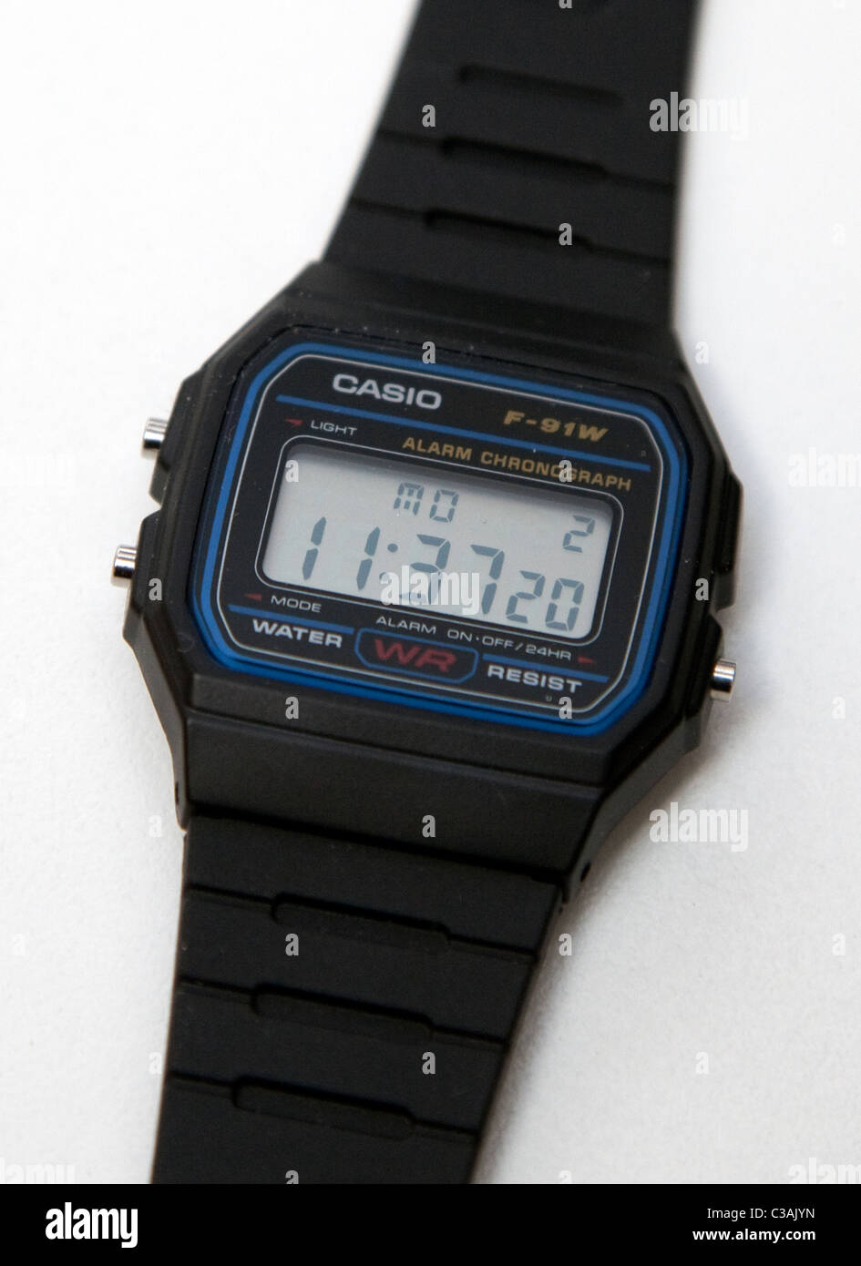 Casio F-91W wristwatch Stock Photo
