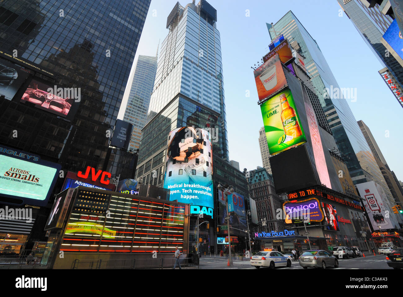 Famous Times Square New York City. June 27, 2010. Stock Photo