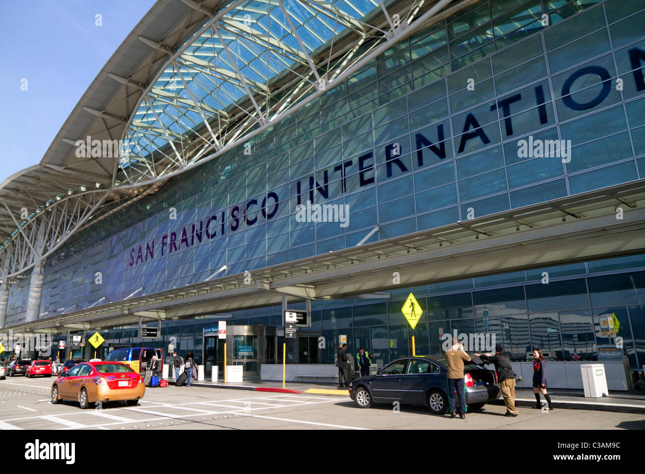 San Francisco International Airport terminal located south of downtown San Francisco, California, USA. Stock Photo