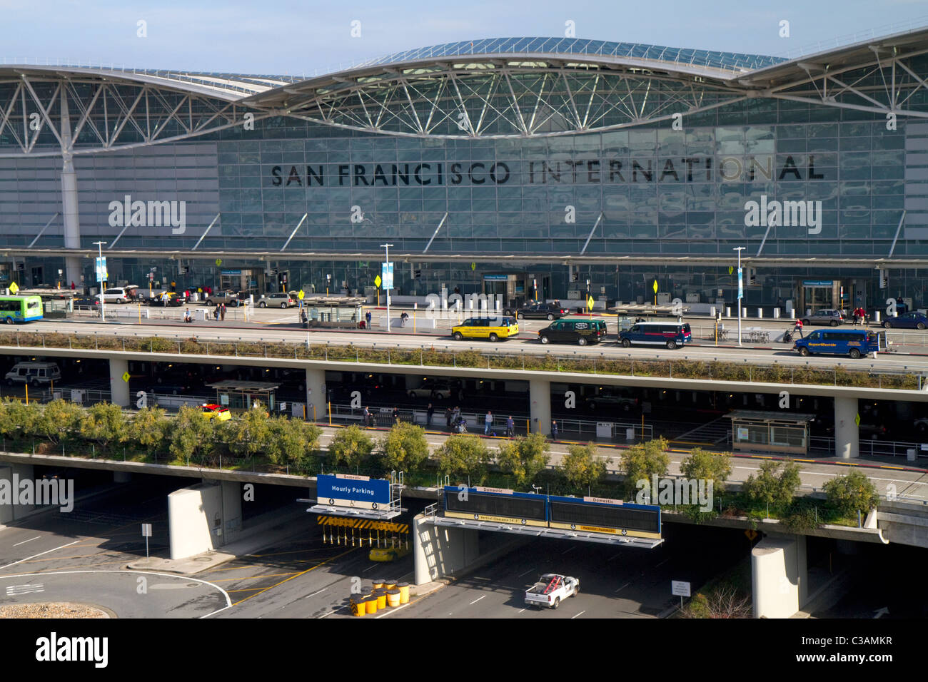 San Francisco International Airport terminal located south of downtown San Francisco, California, USA. Stock Photo