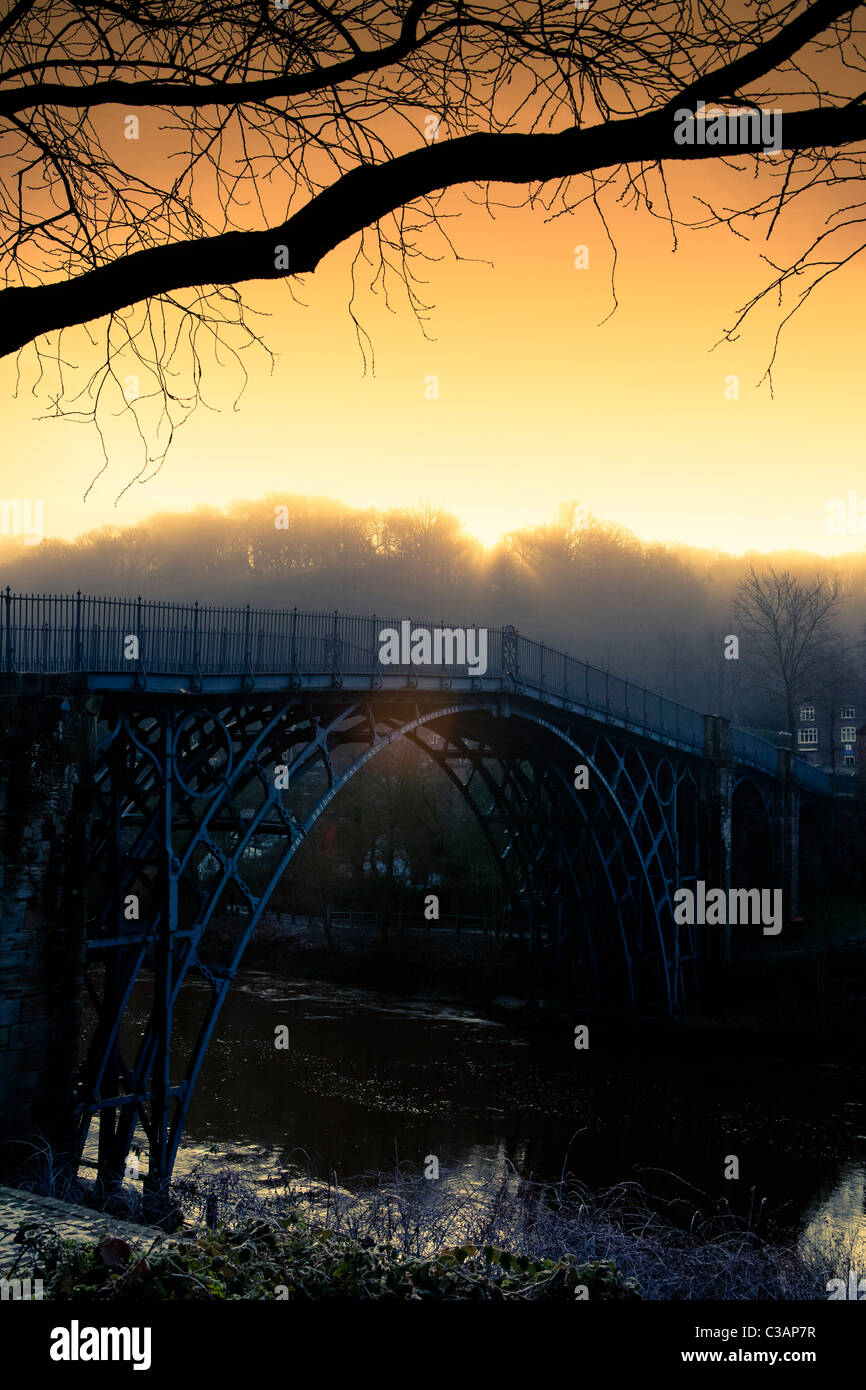 The Iron Bridge at Coalbrookdale The world's first cast iron bridge was