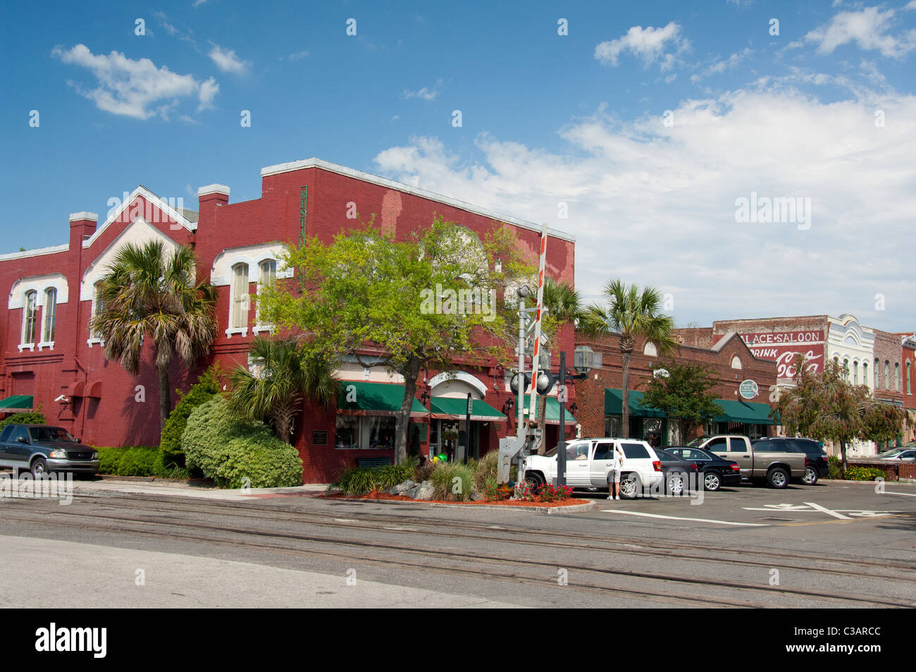Florida, Amelia Island, Fernandina Beach. Historic downtown listed on