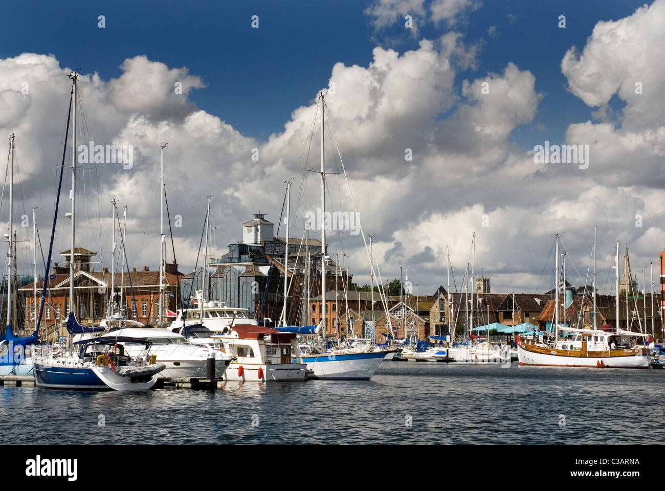 Ipswich marina, Ipswich Waterfront, Suffolk, United Kingdom Stock Photo