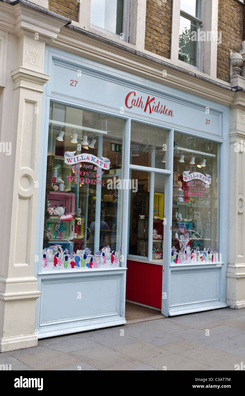 Cath Kidston store with Royal Wedding memorabilia  King's Road Chelsea London Uk Stock Photo