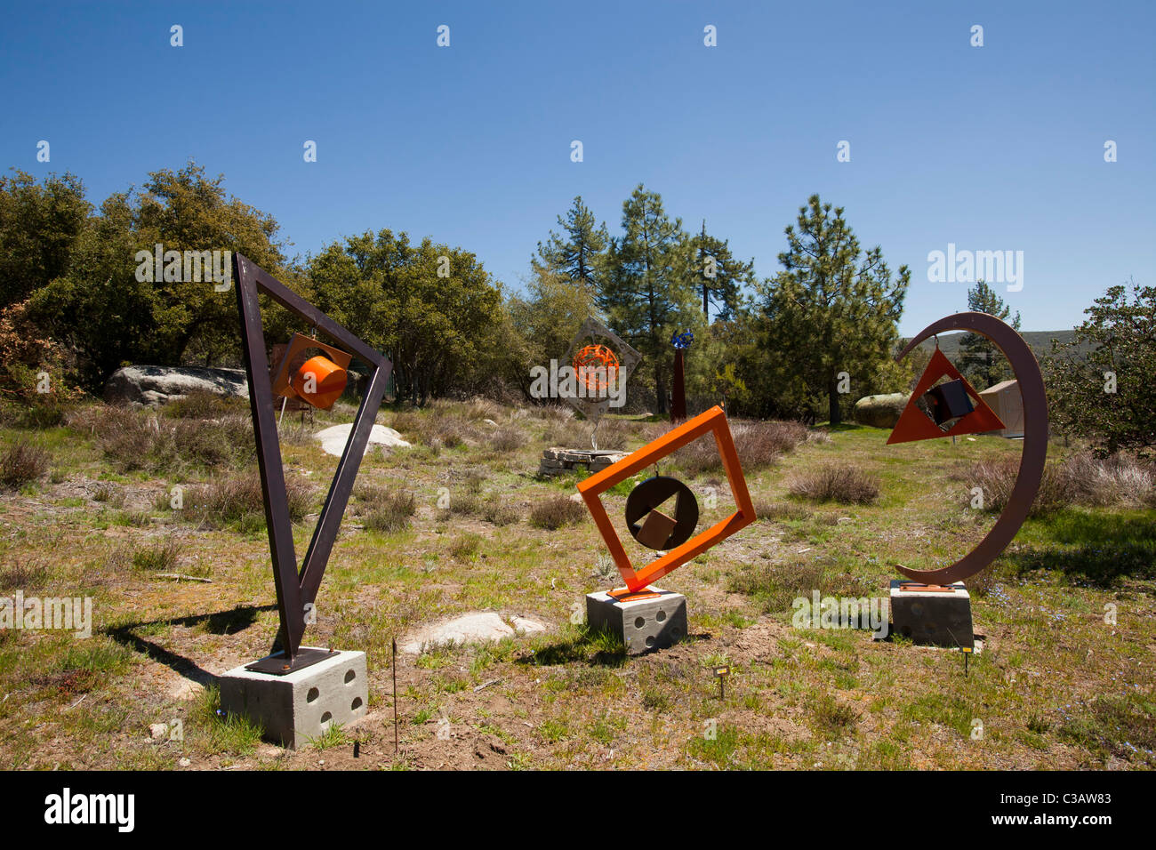 Art at Dore's Mountain Art Garden, sculpture garden near Idyllwild