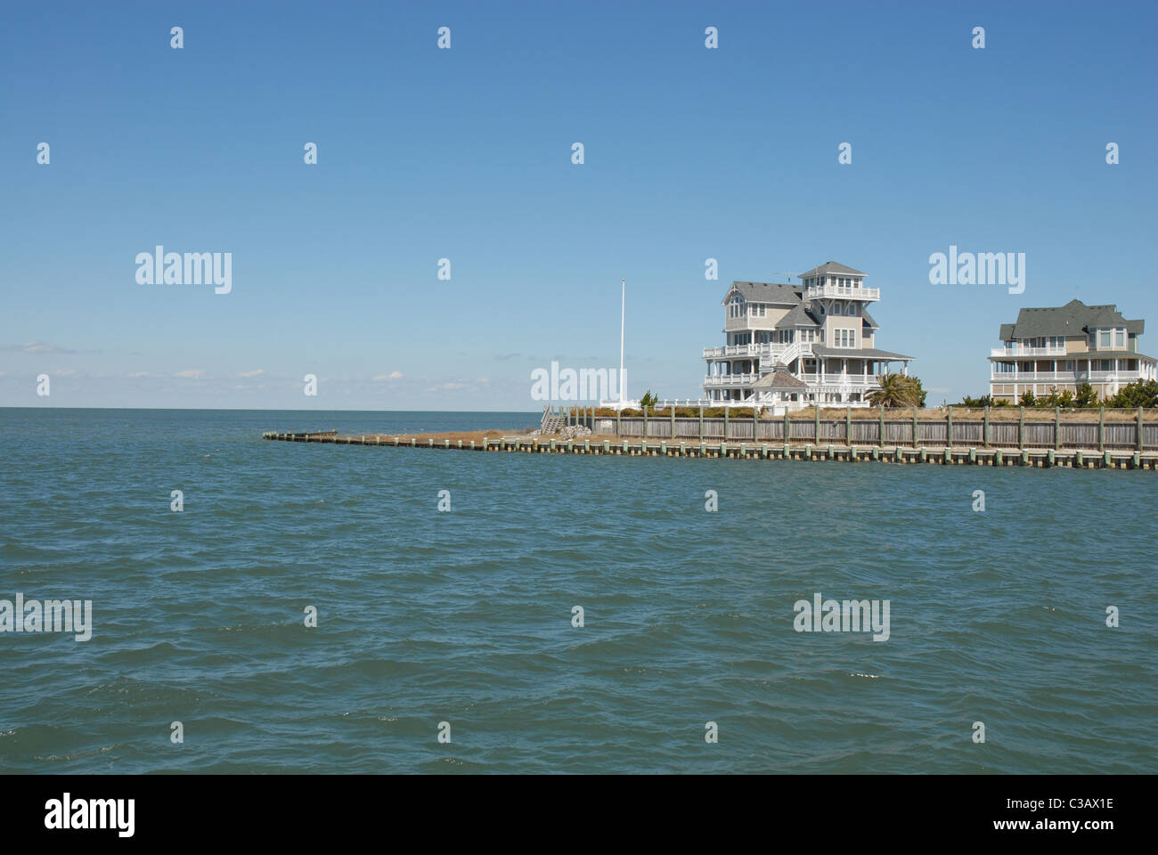 A waterfront home on Cape Hatteras, NC Stock Photo Alamy