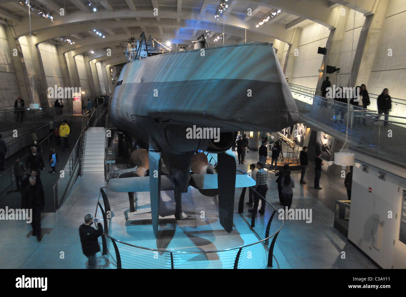 U-Boat Submarine at the Chicago Museum of Science Stock ...